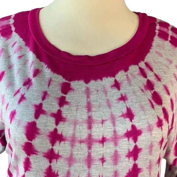 Jones New York Tie Dye Dolman Sleeves Pullover Tee Shirt Tops Size 1X Magenta - Picture 6 of 16